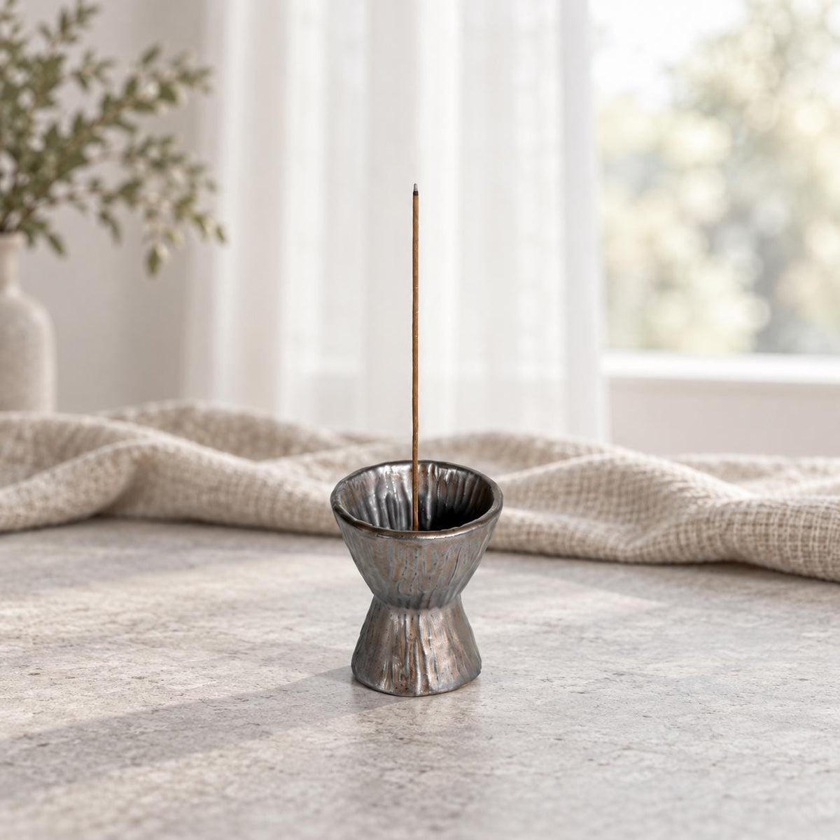 Pottery Hourglass Incense Burner product photo 5