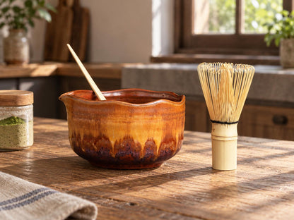 Amber Hearth Matcha Bowl Set product photo 5