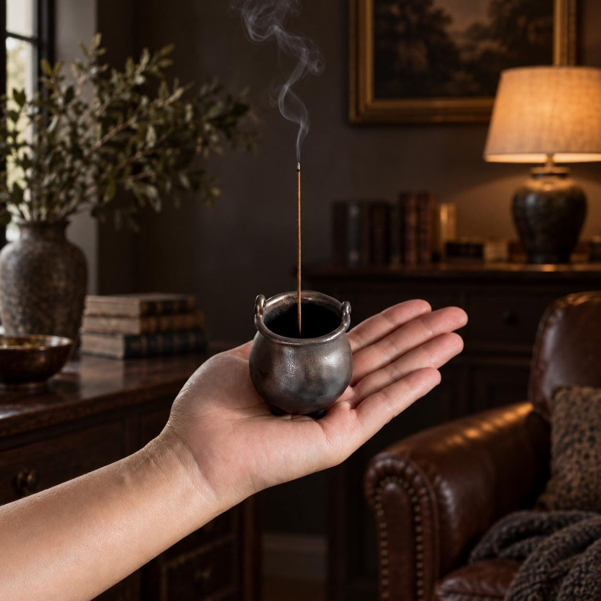 Mini Ceramic Cauldron Incense Burner product photo 4