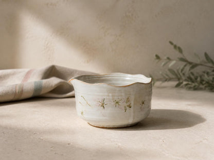 Pink Floral Matcha Bowl with Ceramic Holder product photo 3