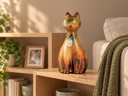 Cat Shaped Ceramic Memorial Urn product photo 6