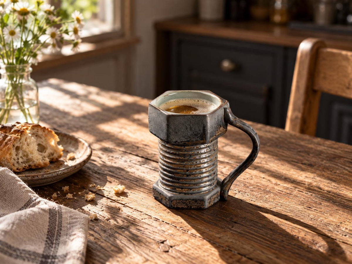 Black Bronze Beer Ceramic Coffee Mug product photo 2