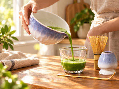 Gradient Lavender Matcha Bowl Set product photo 6