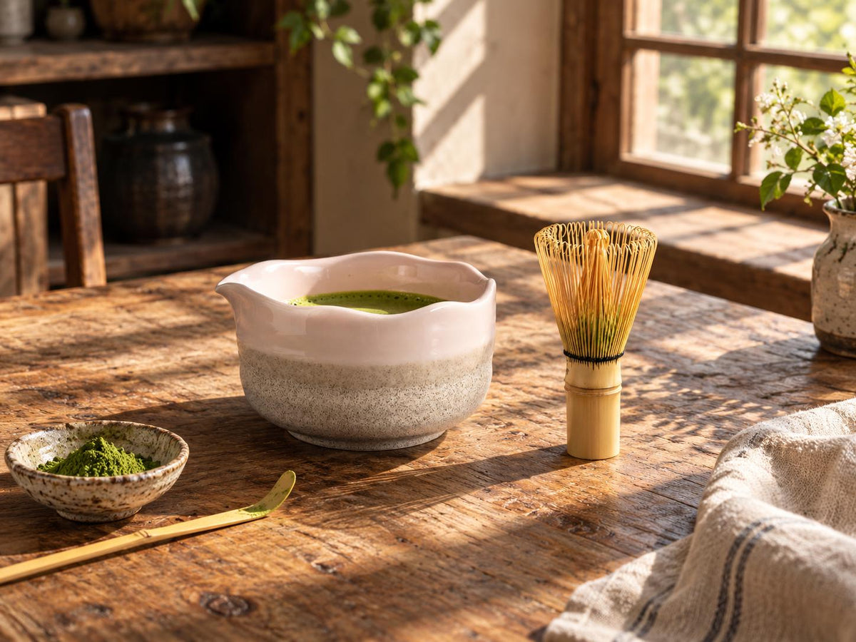 Blush Pink Matcha Bowl Set product photo 3