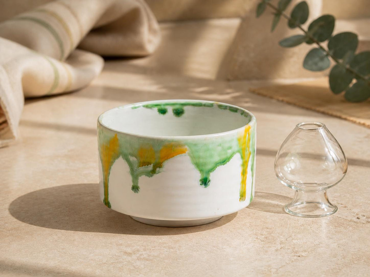 Straight-Sided Matcha Bowl with Glass Holder product photo 3