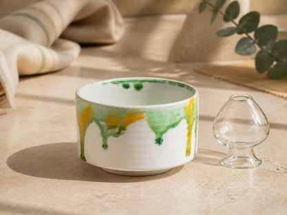 Straight-Sided Matcha Bowl with Glass Holder product photo 3