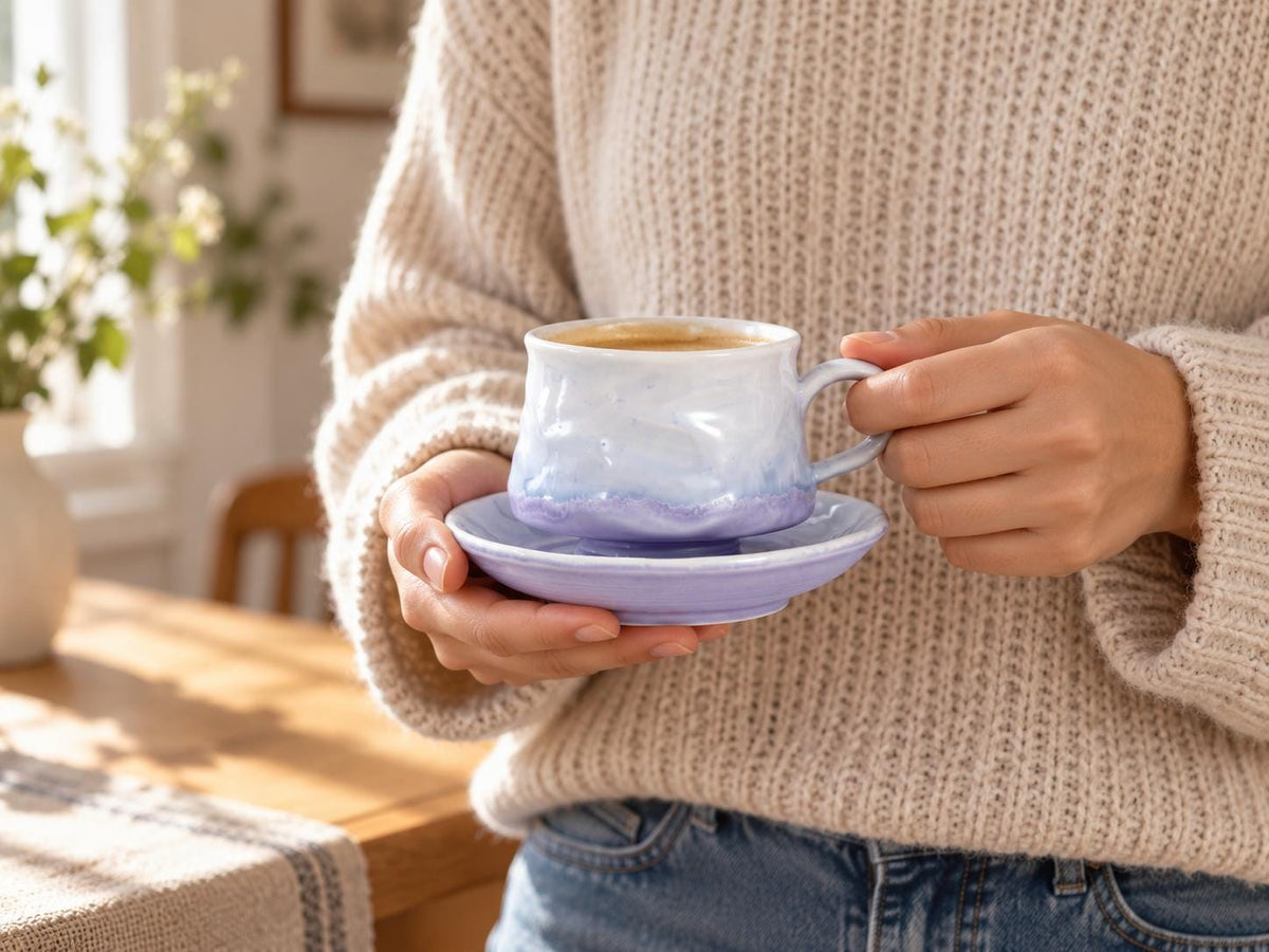 Ceramic Coffee Cup and Saucer product photo 2