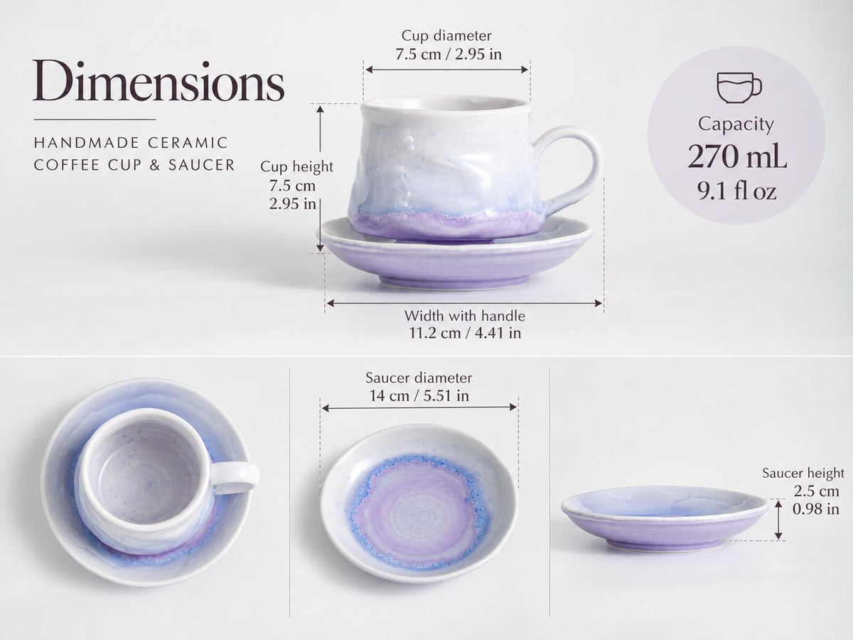 Square Coffee Cup and Saucer product photo 7