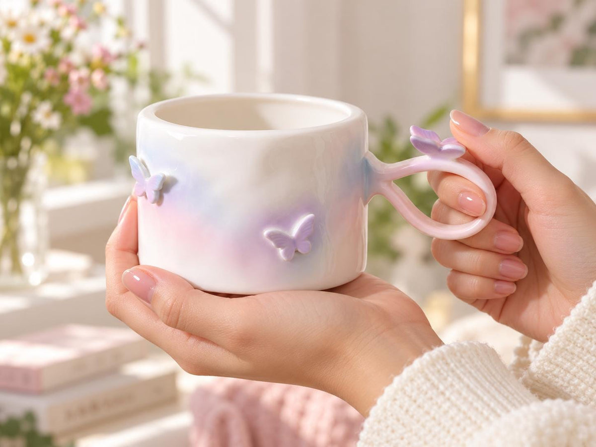 Butterfly Ceramic Coffee Mug product photo 3