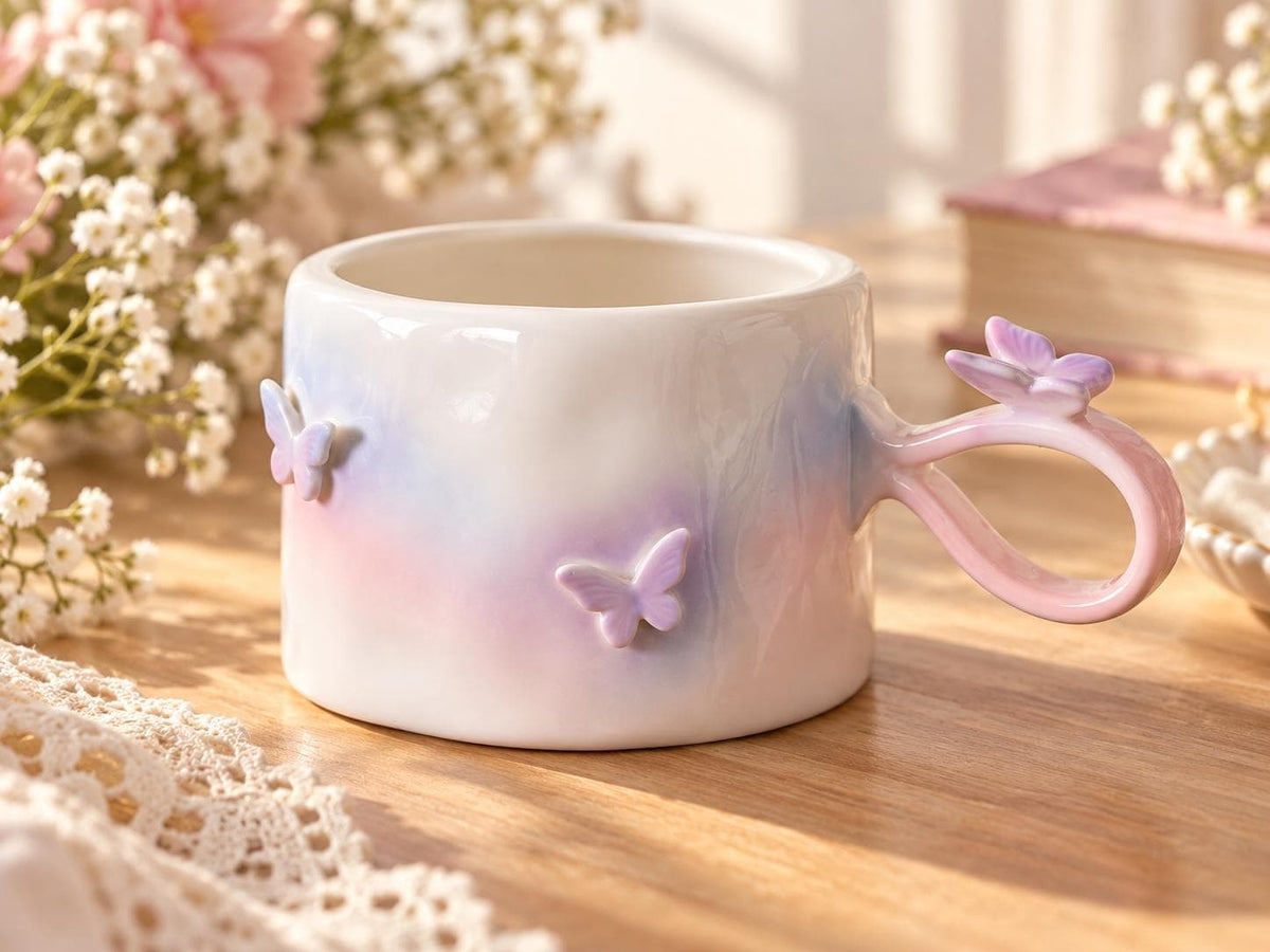 Butterfly Ceramic Coffee Mug product photo 8