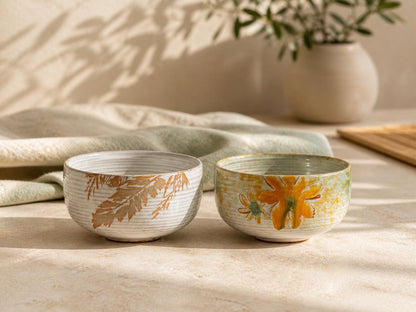 Hand Painted Matcha Bowl with Glass Holder product photo 2