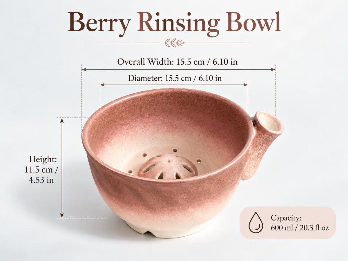 Handmade Ceramic Berry Washing Bowl product photo 3