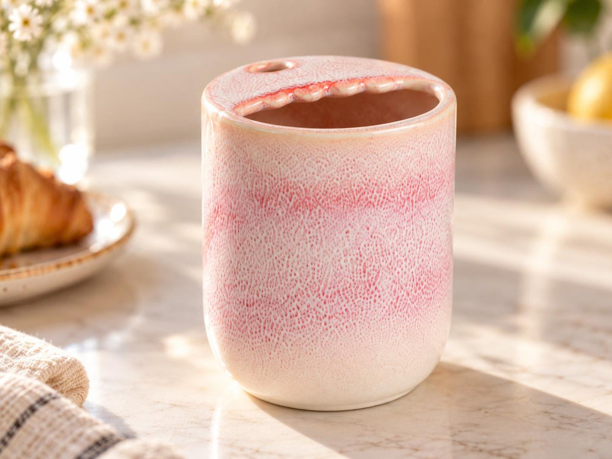 Pink Speckled Ceramic Tumbler product photo 8