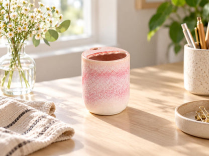 Pink Speckled Ceramic Tumbler product photo 6
