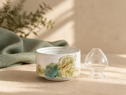 Botanical Matcha Bowl with Glass Holder product photo 1