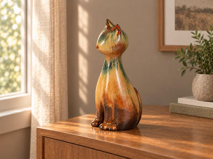 Cat Shaped Ceramic Memorial Urn product photo 1